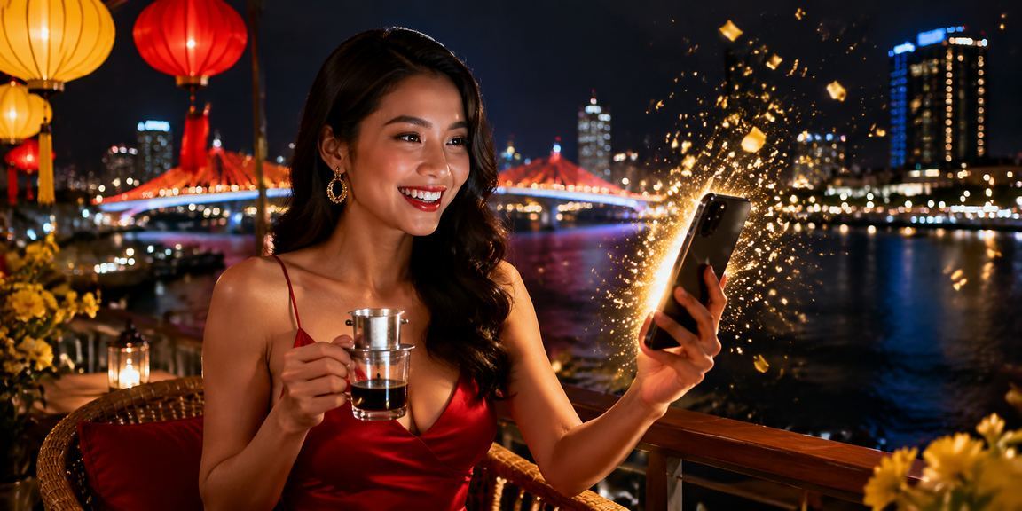 Người chơi sử dụng điện thoại tham gia casino online tại Đà Nẵng