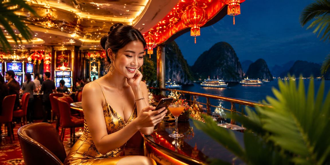 Người chơi nhận khuyến mãi Tết tại khu vực Hạ Long Bay trên điện thoại
