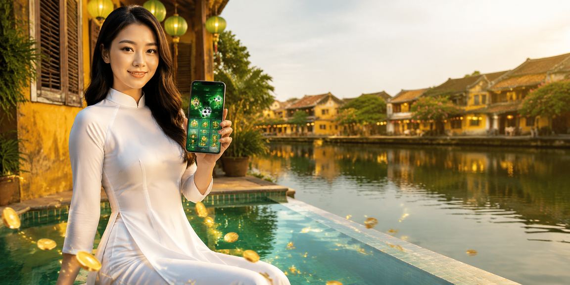 Người dùng sử dụng ứng dụng 26650 tại Hội An buổi tối