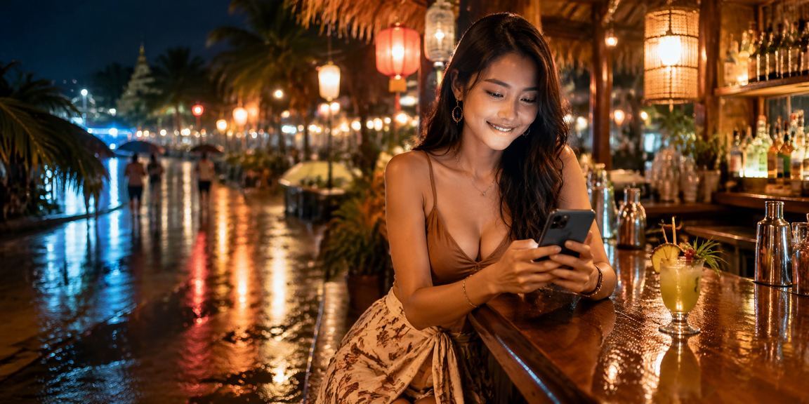 Người dùng trải nghiệm xổ số trực tuyến tại chợ đêm Phú Quốc